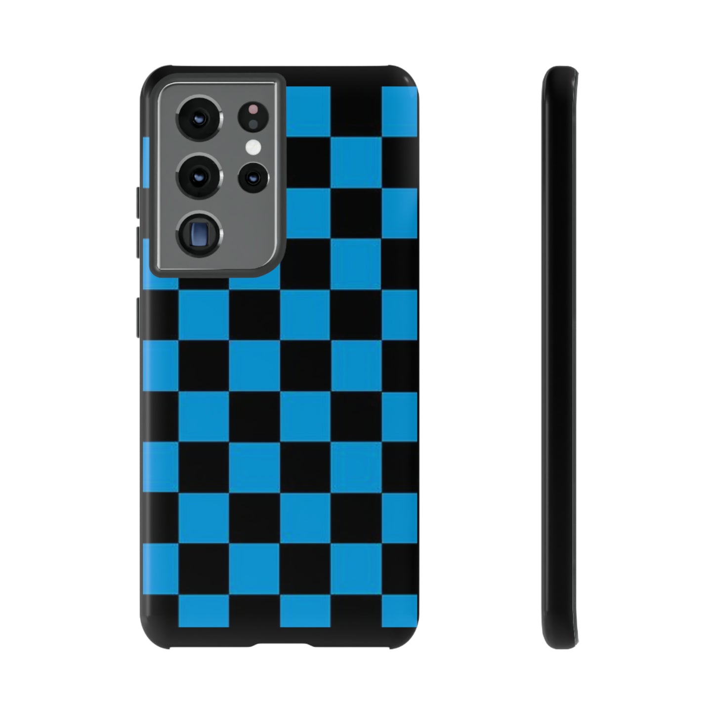 Blue and Black Checkers: 46-Tough Case iPhone series 15 14 13 12 11 X XR XS 8: Google series 7 6 5: Samsung series S23 S22 S21 S20 S10