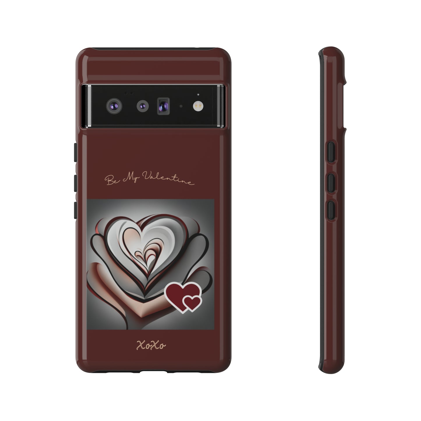 Valentine Triple Heart: 46-Tough Case iPhone series 15 14 13 12 11 X XR XS 8: Google series 7 6 5: Samsung series S23 S22 S21 S20 S10