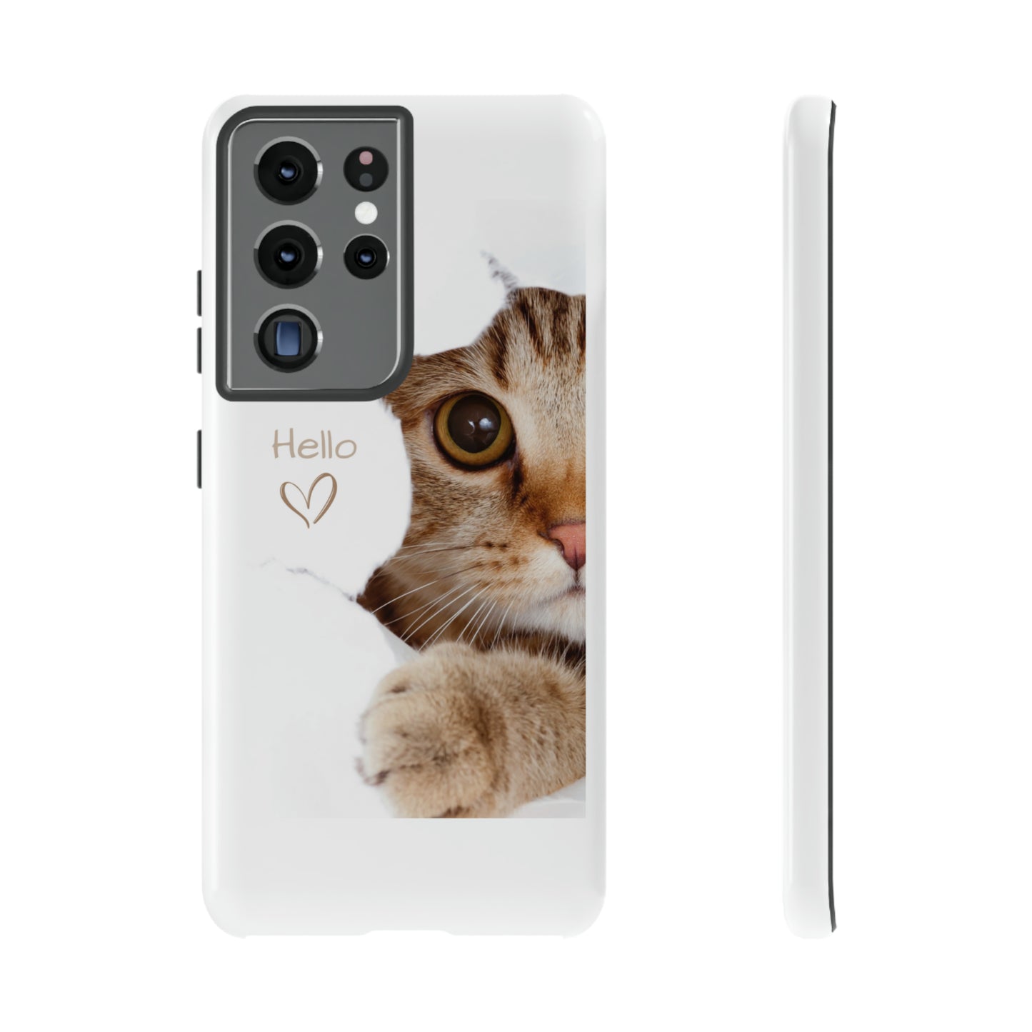 Hey Kitty with white background: 46-Tough Case iPhone series 15 14 13 12 11 X XR XS 8: Google series 7 6 5: Samsung series S23 S22 S21 S20 S10