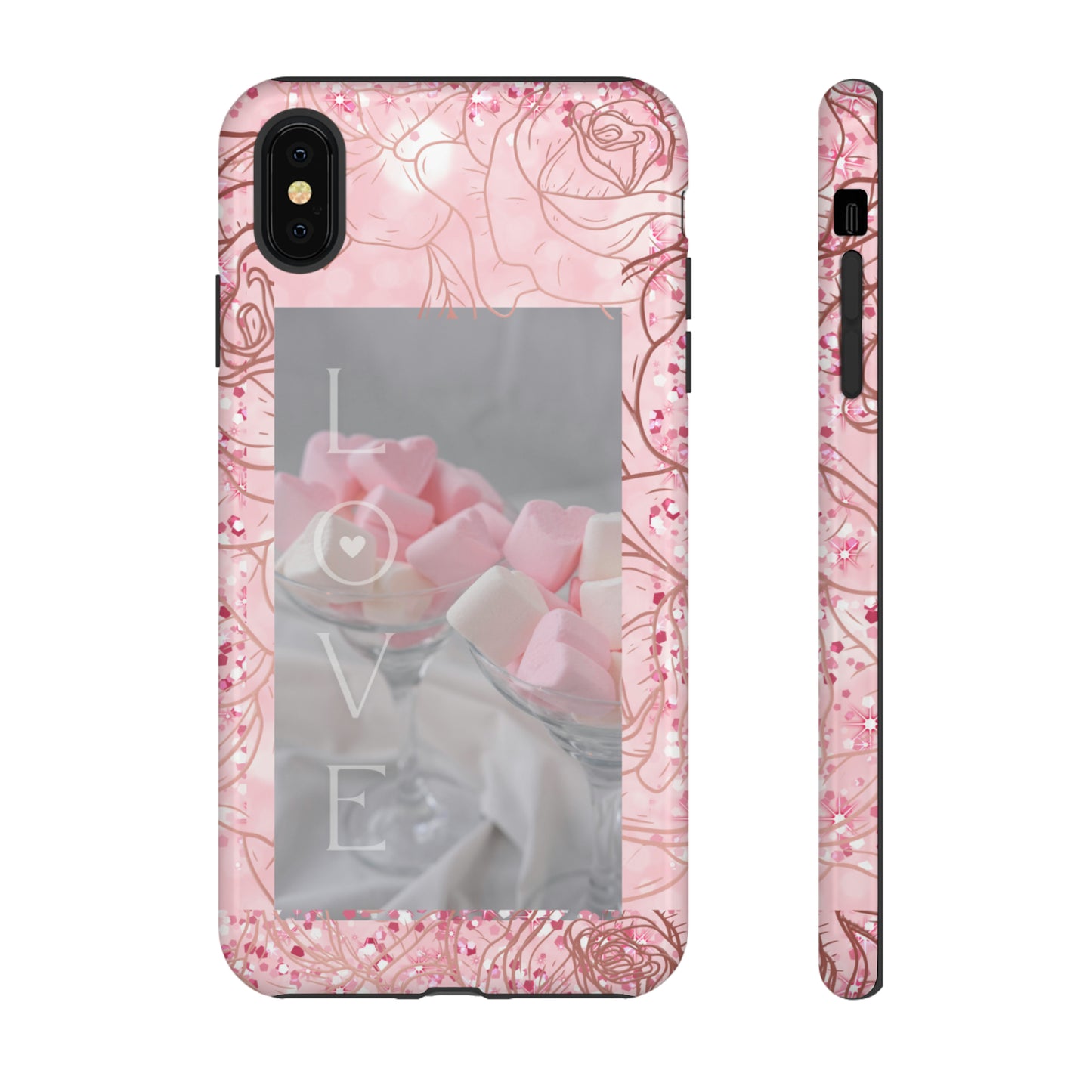 Pink Candy Love: 46-Tough Case iPhone series 15 14 13 12 11 X XR XS 8: Google series 7 6 5: Samsung series S23 S22 S21 S20 S10