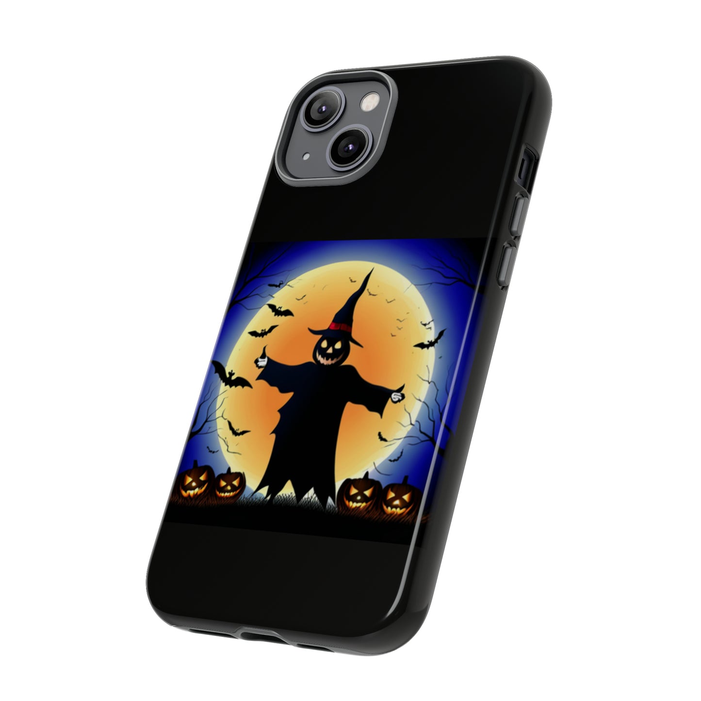 Scary Halloween with Black background: 46-Tough Case iPhone series 15 14 13 12 11 X XR XS 8: Google series 7 6 5: Samsung series S23 S22 S21 S20 S10Tough Cases