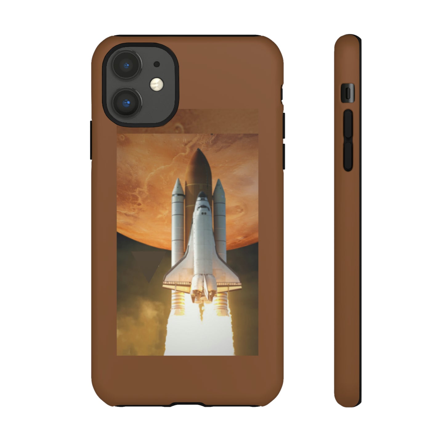 Rocket Man with Light Brown background: 46-Tough Case iPhone series 15 14 13 12 11 X XR XS 8: Google series 7 6 5: Samsung series S23 S22 S21 S20 S10