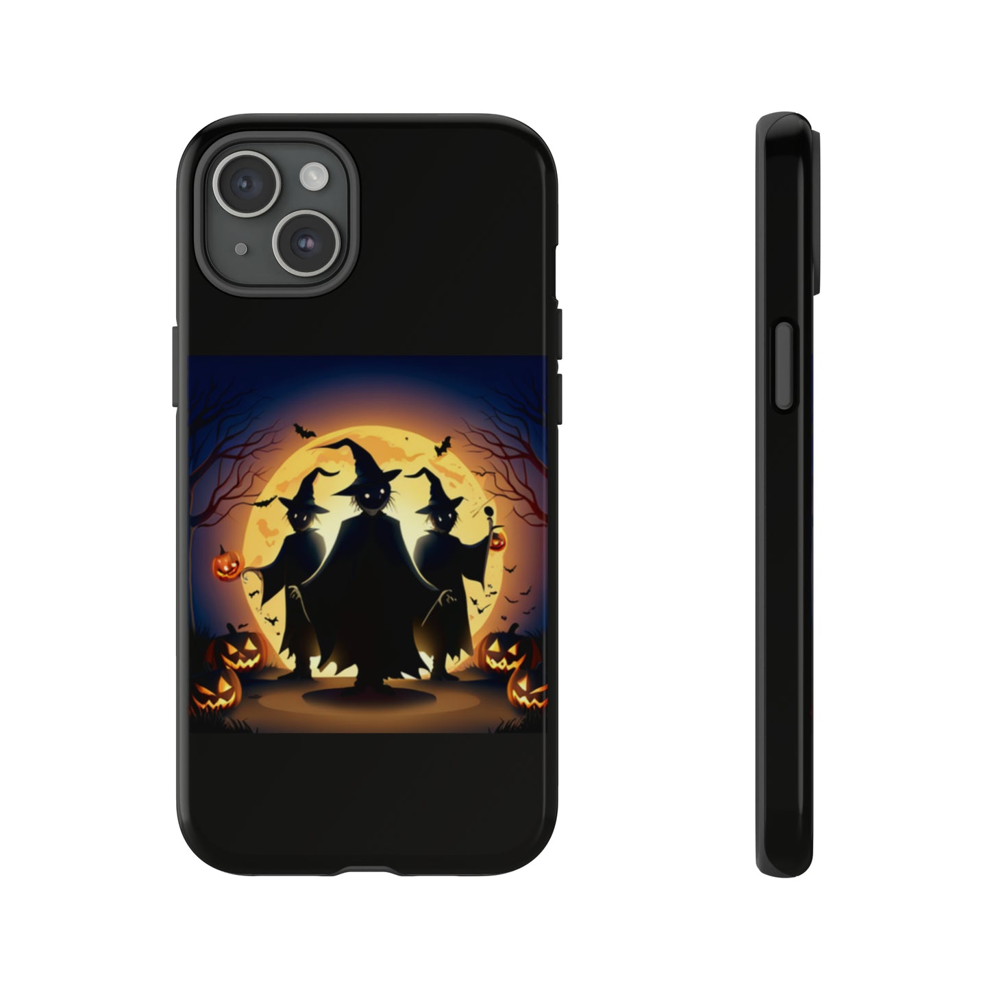 Trick or Treat with black background: 46-Tough Case iPhone series 15 14 13 12 11 X XR XS 8: Google series 7 6 5: Samsung series S23 S22 S21 S20 S10