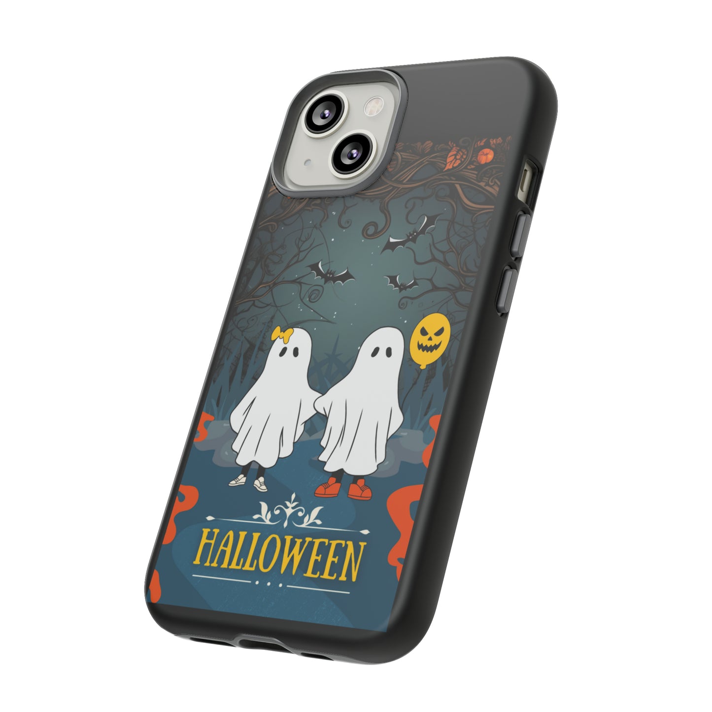 Ghosty with Black background: 46-Tough Case iPhone series 15 14 13 12 11 X XR XS 8: Google series 7 6 5: Samsung series S23 S22 S21 S20 S10