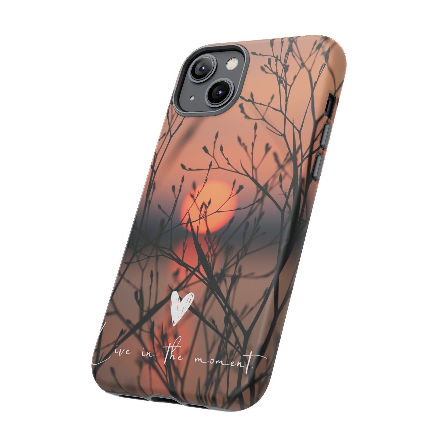 VIVID SUNSET FLORAL DESIGN with black background: 46-Tough Case iPhone series 15 14 13 12 11 X XR XS 8: Google series 7 6 5: Samsung series S23 S22 S21 S20 S10