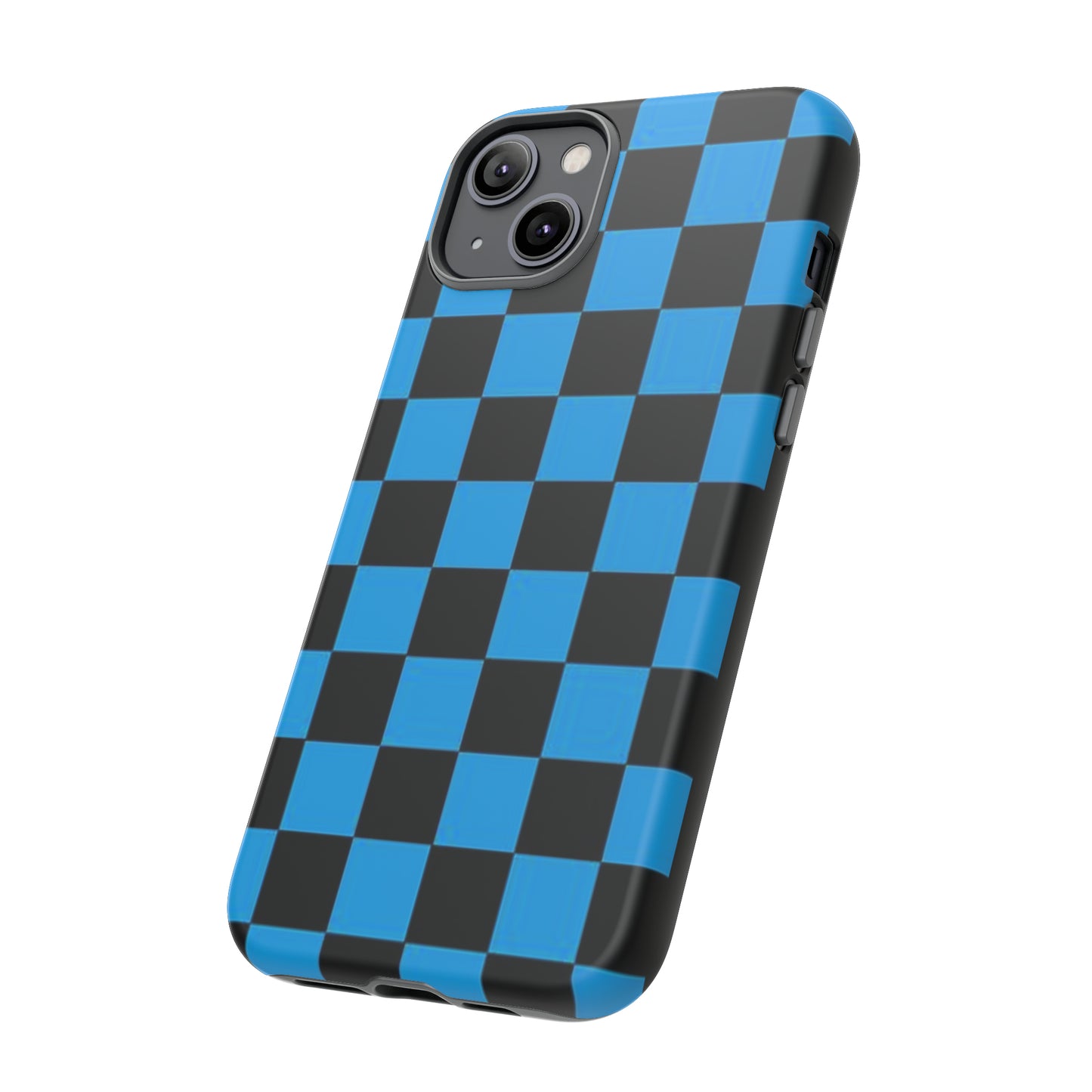 Blue and Black Checkers: 46-Tough Case iPhone series 15 14 13 12 11 X XR XS 8: Google series 7 6 5: Samsung series S23 S22 S21 S20 S10