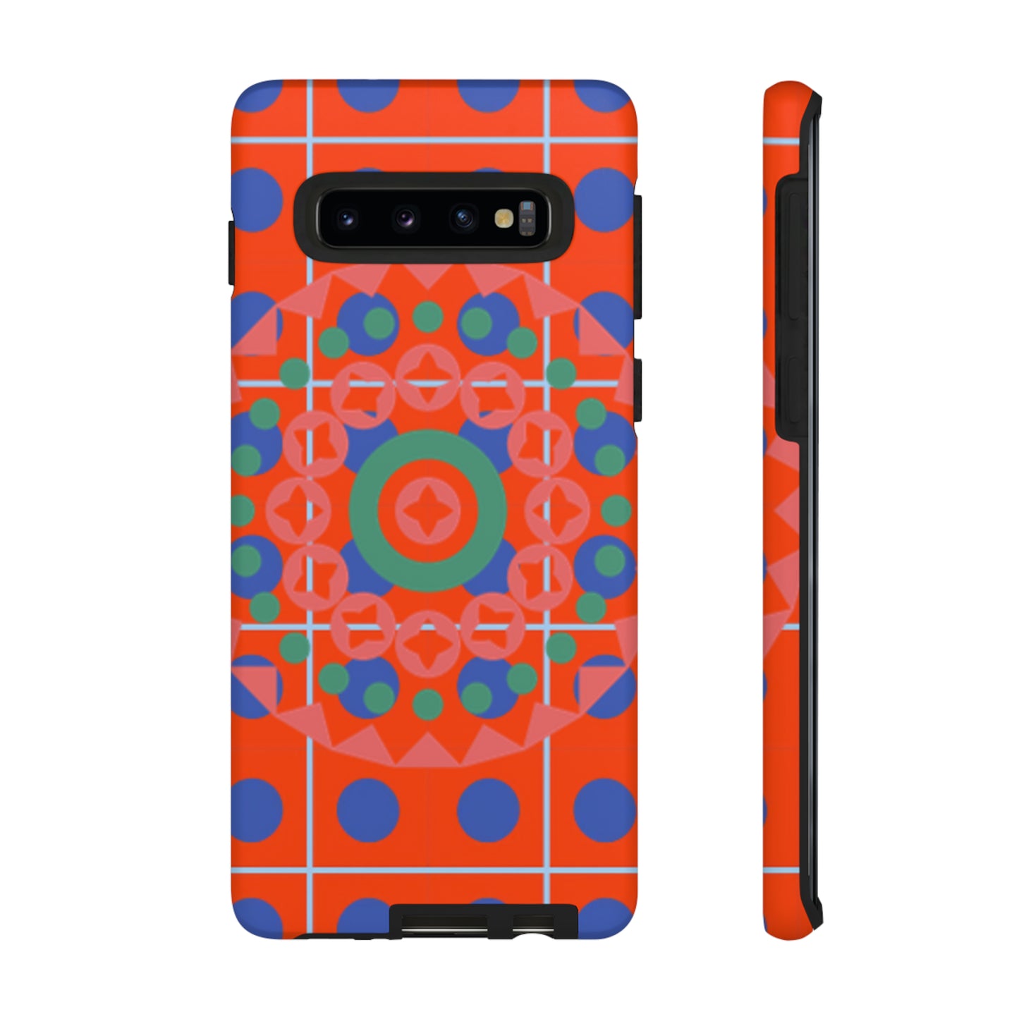 Orange Crush Camouflage with Black background: 46-Tough Case iPhone series 15 14 13 12 11 X XR XS 8: Google series 7 6 5: Samsung series S23 S22 S21 S20 S10