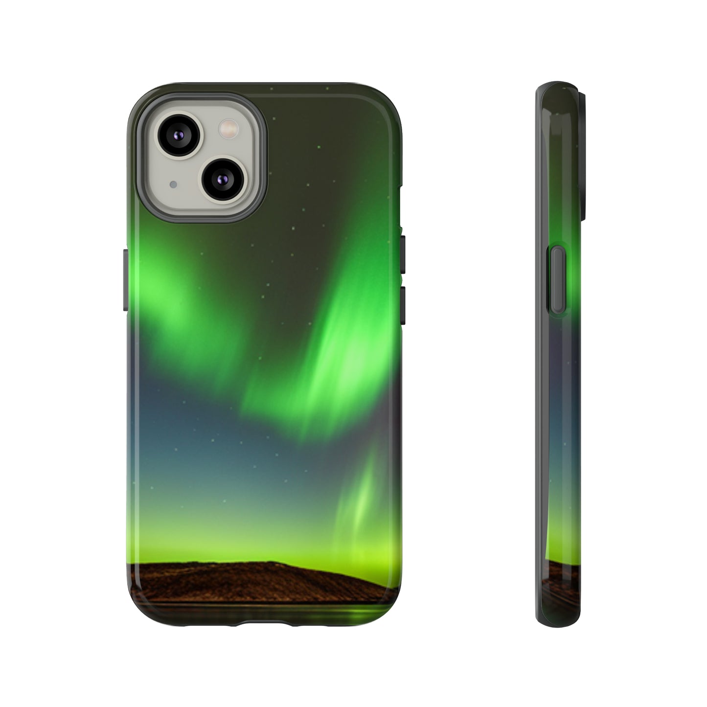 Northern Lights with a black background: 46-Tough Case iPhone series 15 14 13 12 11 X XR XS 8: Google series 7 6 5: Samsung series S23 S22 S21 S20 S10