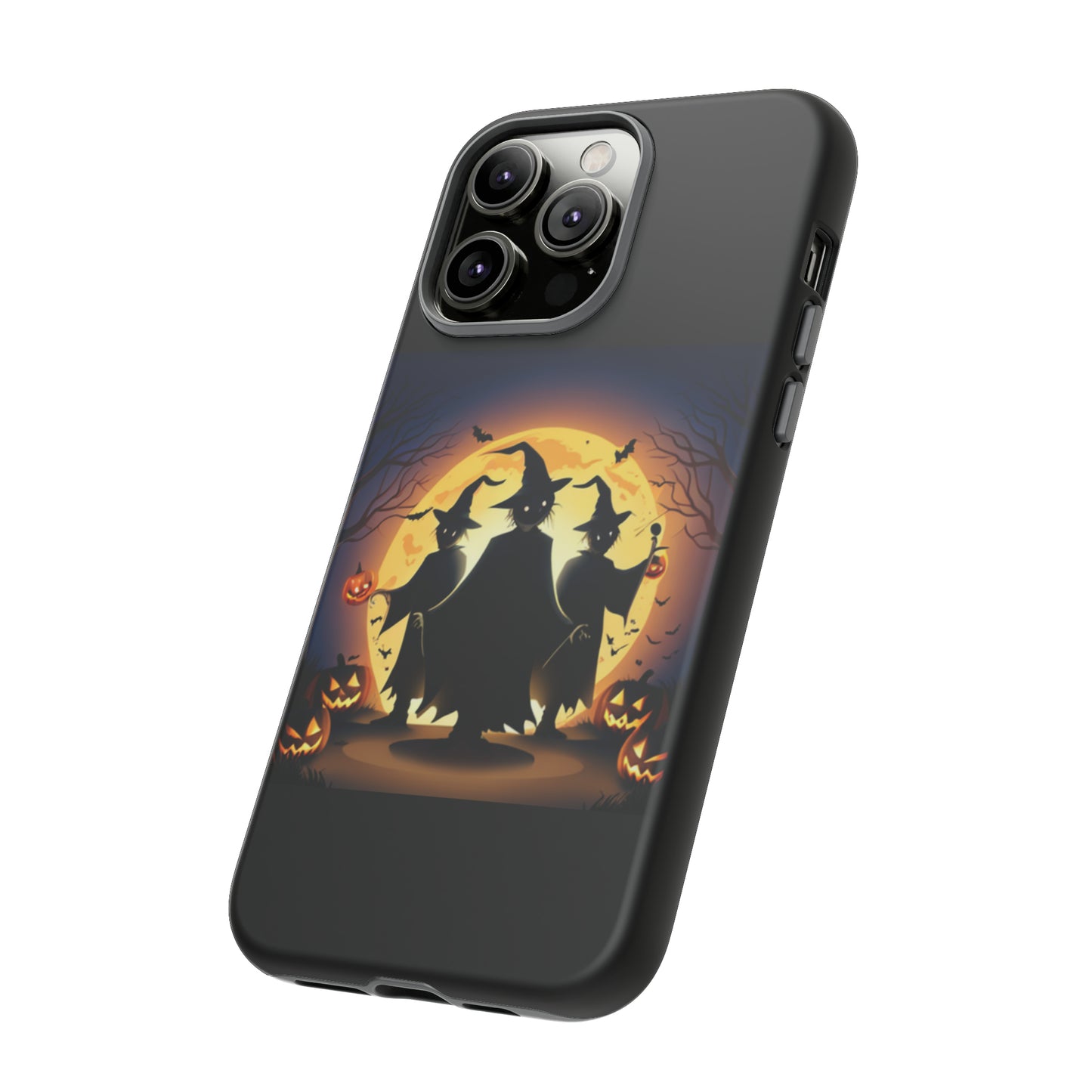 Trick or Treat with black background: 46-Tough Case iPhone series 15 14 13 12 11 X XR XS 8: Google series 7 6 5: Samsung series S23 S22 S21 S20 S10