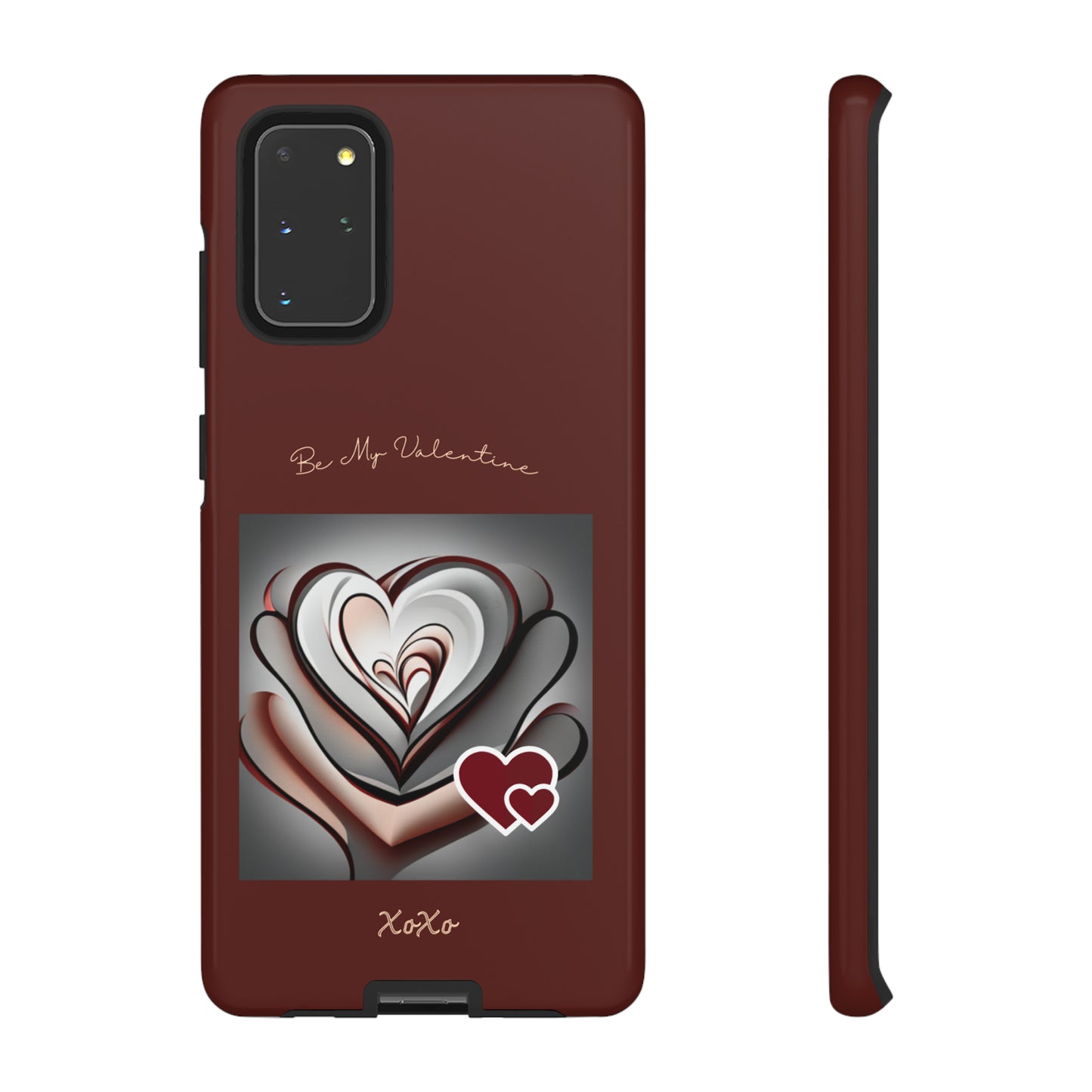 Valentine Triple Heart: 46-Tough Case iPhone series 15 14 13 12 11 X XR XS 8: Google series 7 6 5: Samsung series S23 S22 S21 S20 S10