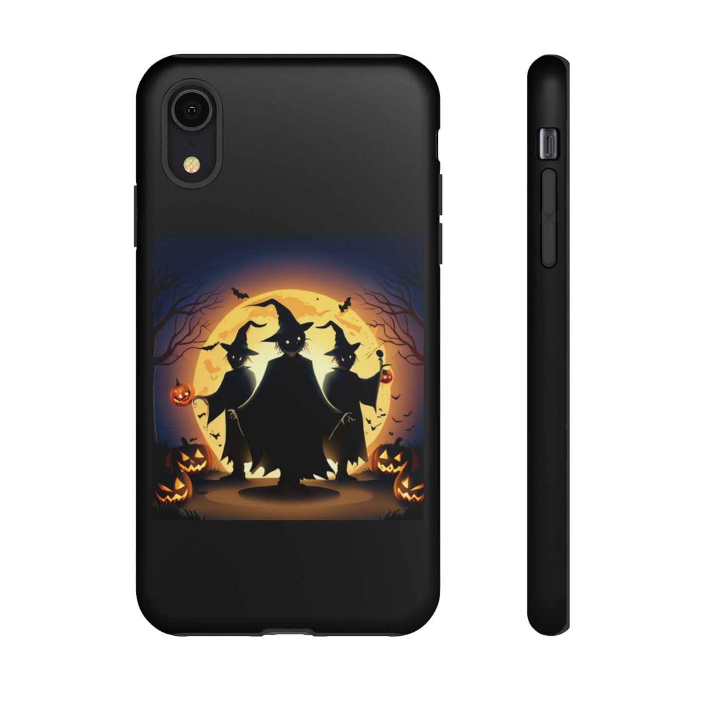 Trick or Treat with black background: 46-Tough Case iPhone series 15 14 13 12 11 X XR XS 8: Google series 7 6 5: Samsung series S23 S22 S21 S20 S10