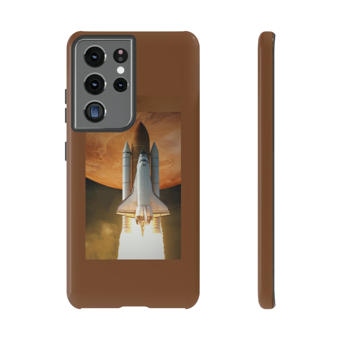 Rocket Man with Light Brown background: 46-Tough Case iPhone series 15 14 13 12 11 X XR XS 8: Google series 7 6 5: Samsung series S23 S22 S21 S20 S10