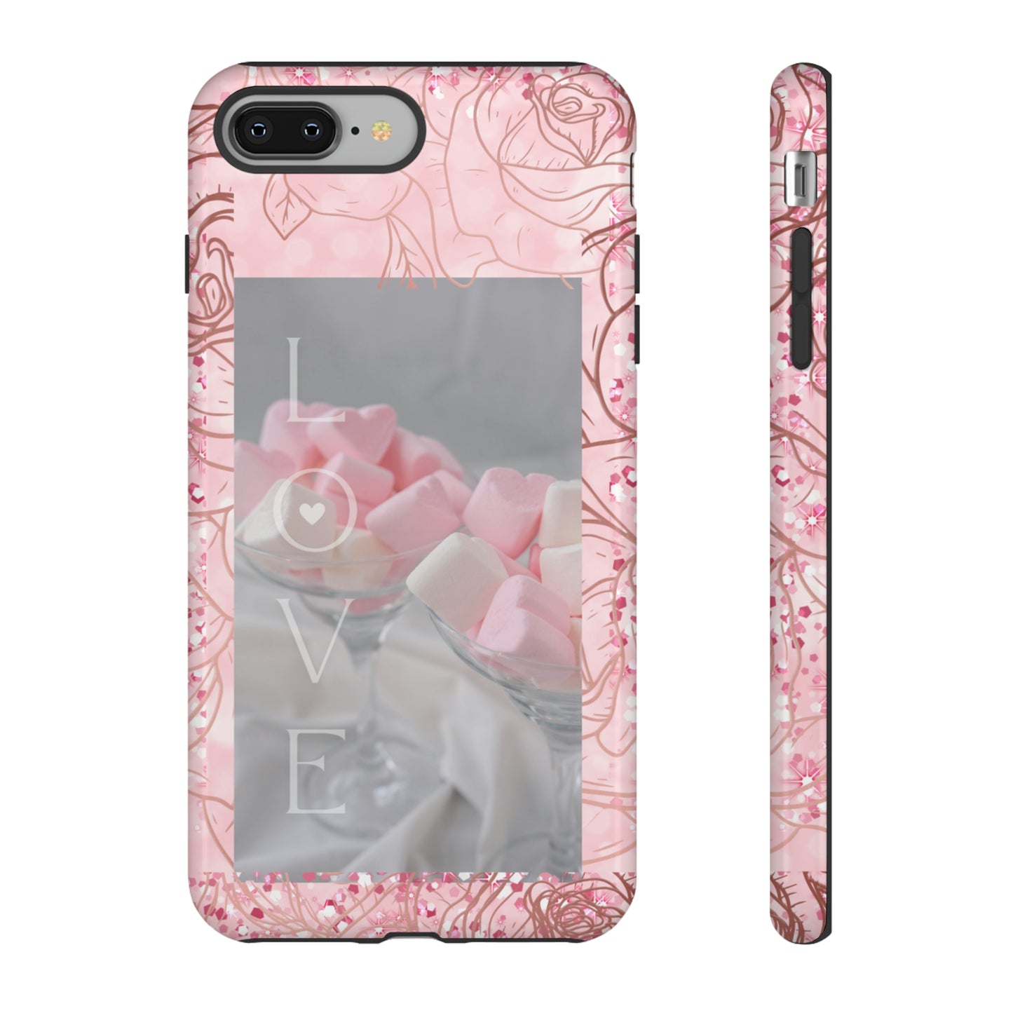 Pink Candy Love: 46-Tough Case iPhone series 15 14 13 12 11 X XR XS 8: Google series 7 6 5: Samsung series S23 S22 S21 S20 S10