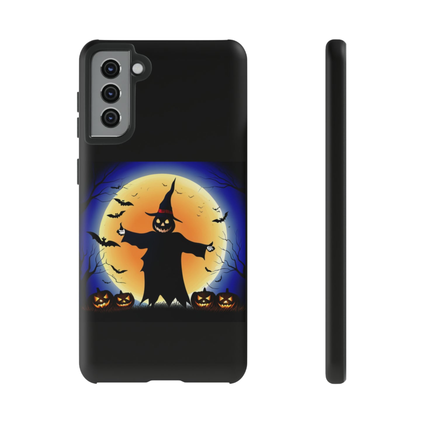 Scary Halloween with Black background: 46-Tough Case iPhone series 15 14 13 12 11 X XR XS 8: Google series 7 6 5: Samsung series S23 S22 S21 S20 S10Tough Cases