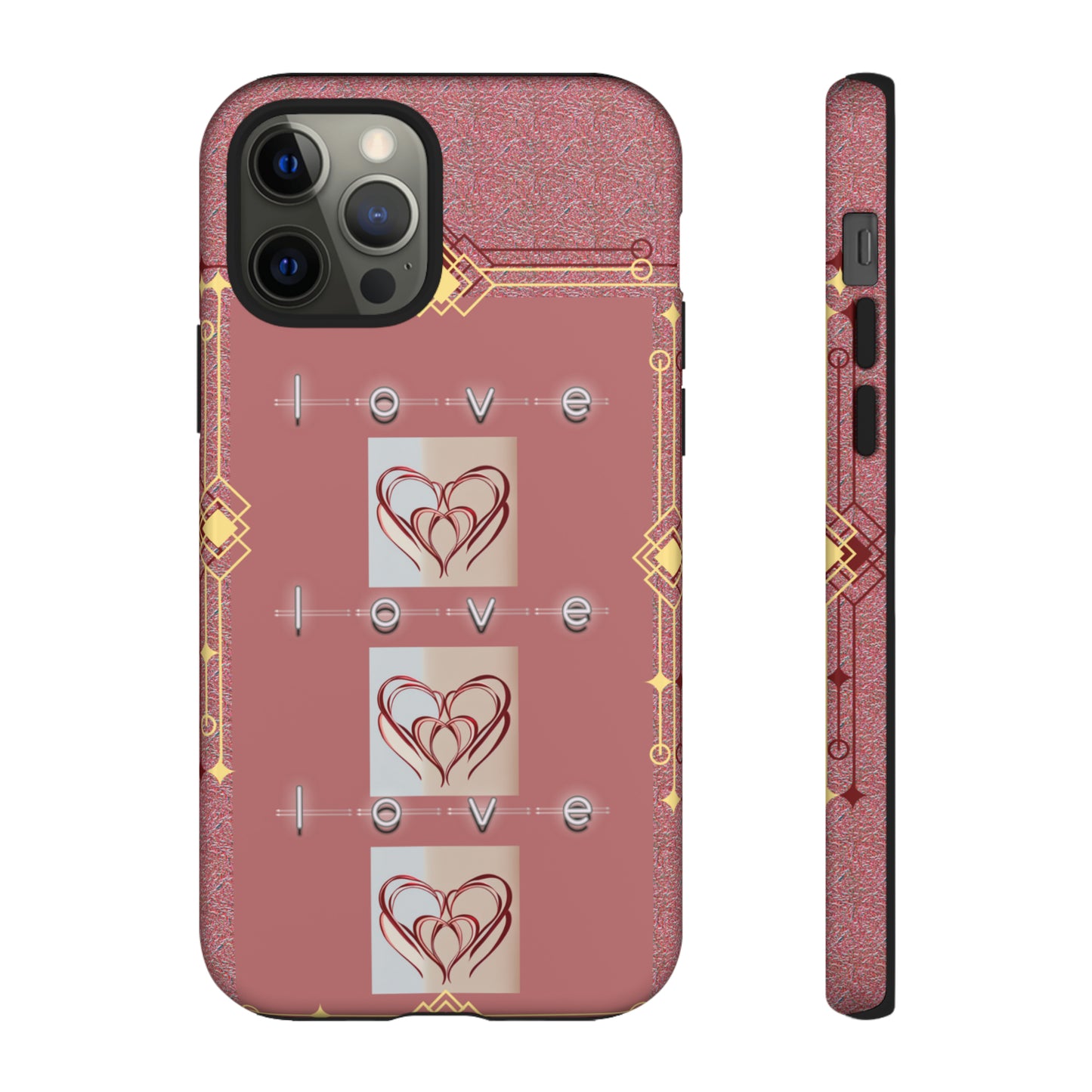 Three Hearts Love: 46-Tough Case iPhone series 15 14 13 12 11 X XR XS 8: Google series 7 6 5: Samsung series S23 S22 S21 S20 S10