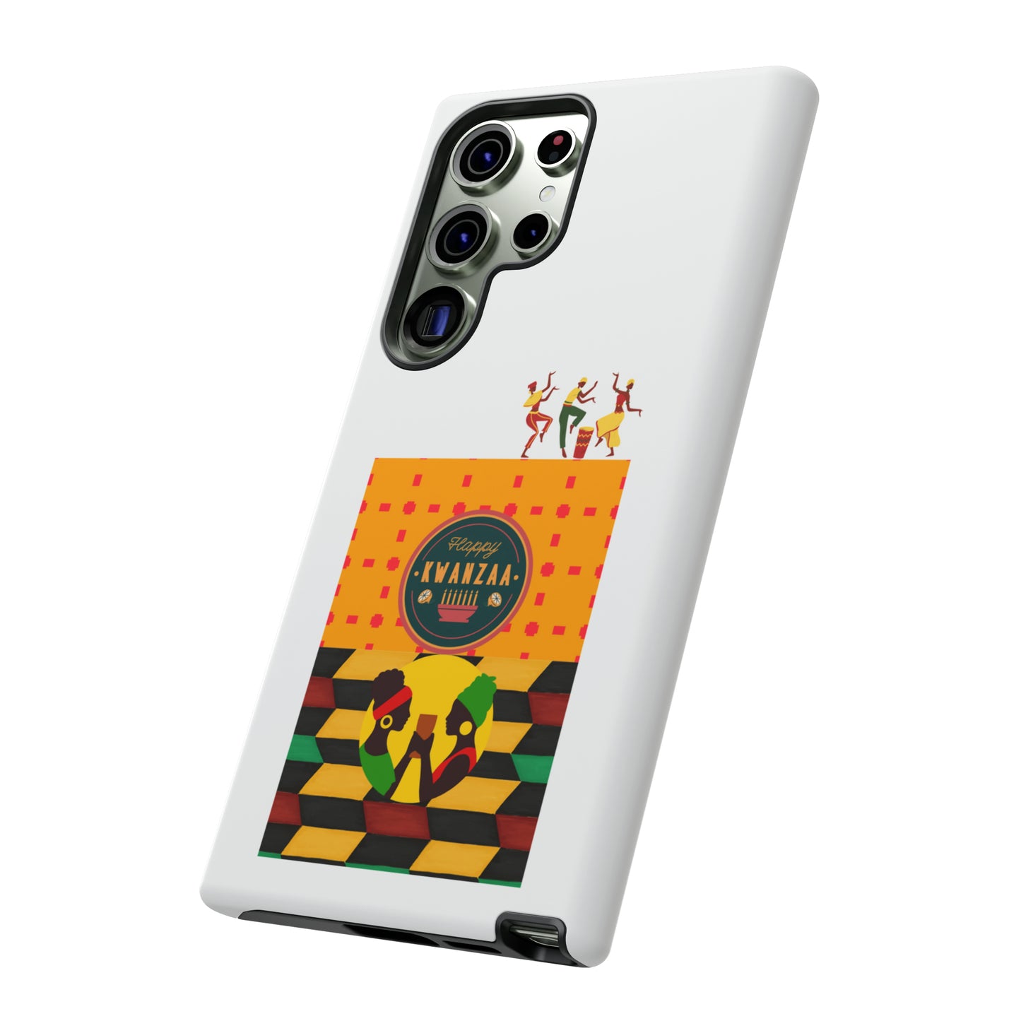 HAPPY KWANZA: 46-Tough Case iPhone series 15 14 13 12 11 X XR XS 8: Google series 7 6 5: Samsung series S23 S22 S21 S20 S10