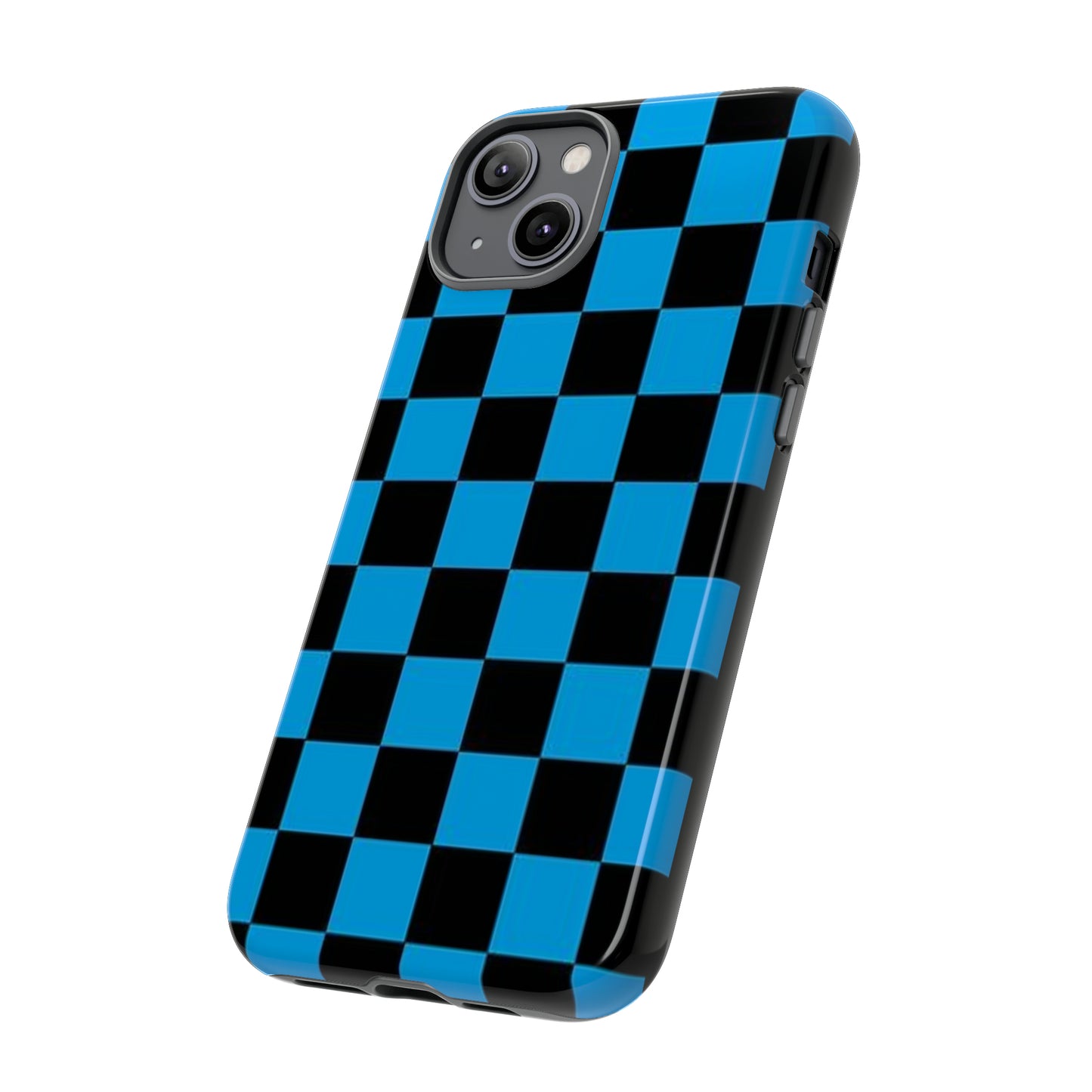 Blue and Black Checkers: 46-Tough Case iPhone series 15 14 13 12 11 X XR XS 8: Google series 7 6 5: Samsung series S23 S22 S21 S20 S10