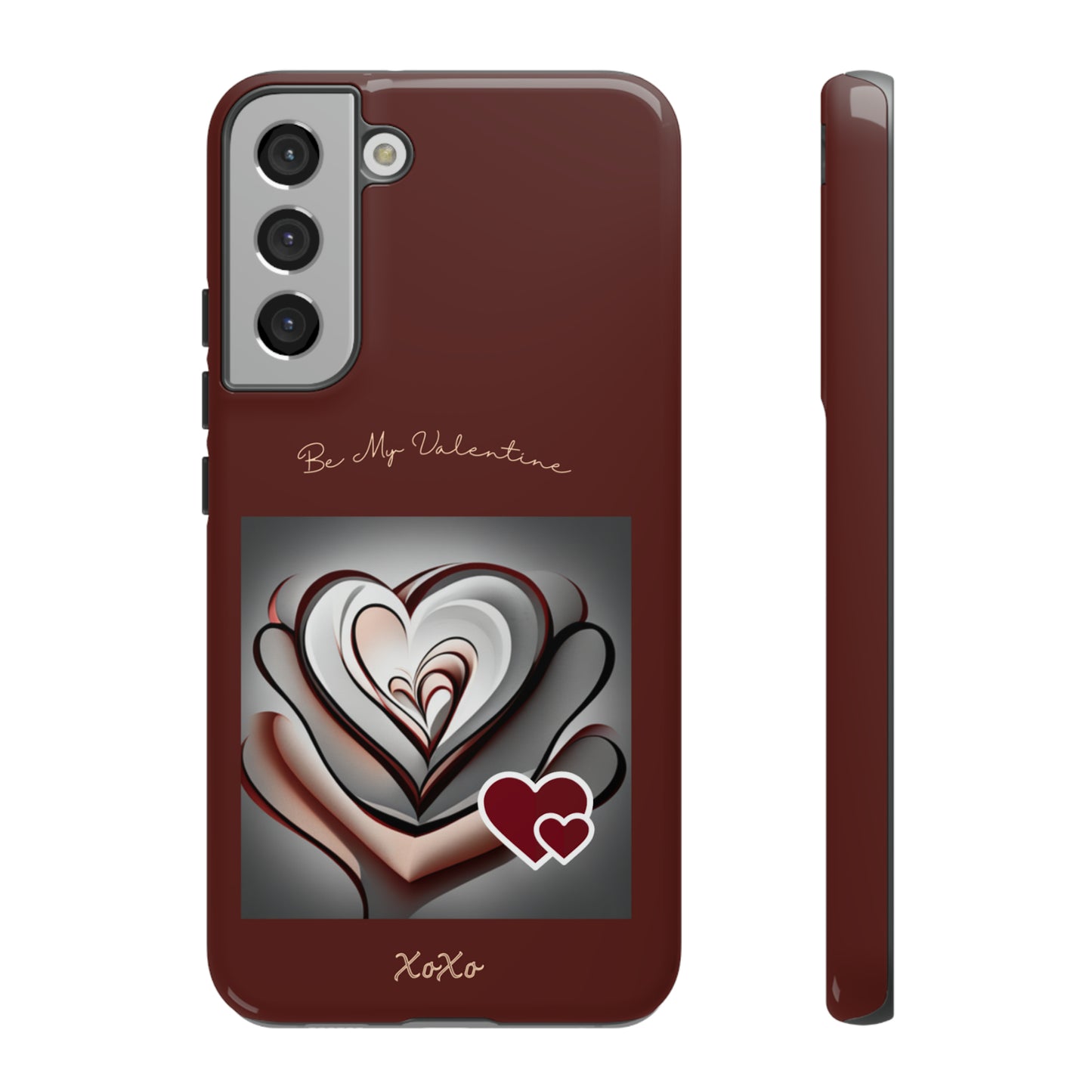 Valentine Triple Heart: 46-Tough Case iPhone series 15 14 13 12 11 X XR XS 8: Google series 7 6 5: Samsung series S23 S22 S21 S20 S10