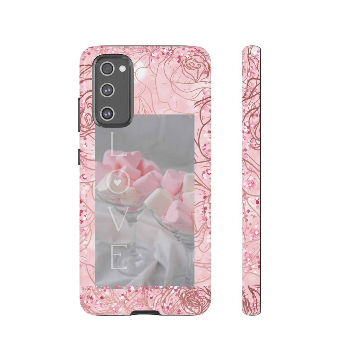 Pink Candy Love: 46-Tough Case iPhone series 15 14 13 12 11 X XR XS 8: Google series 7 6 5: Samsung series S23 S22 S21 S20 S10