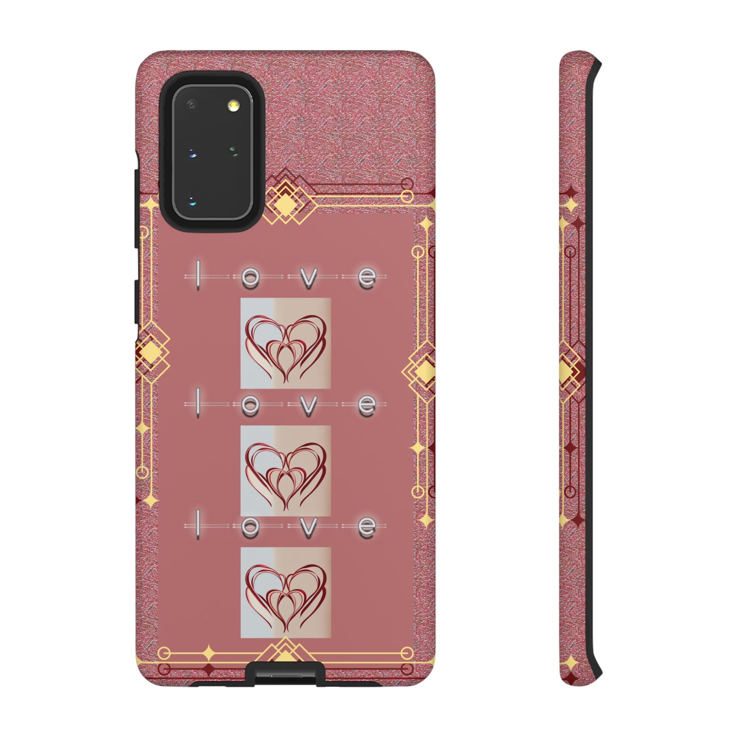 Three Hearts Love: 46-Tough Case iPhone series 15 14 13 12 11 X XR XS 8: Google series 7 6 5: Samsung series S23 S22 S21 S20 S10