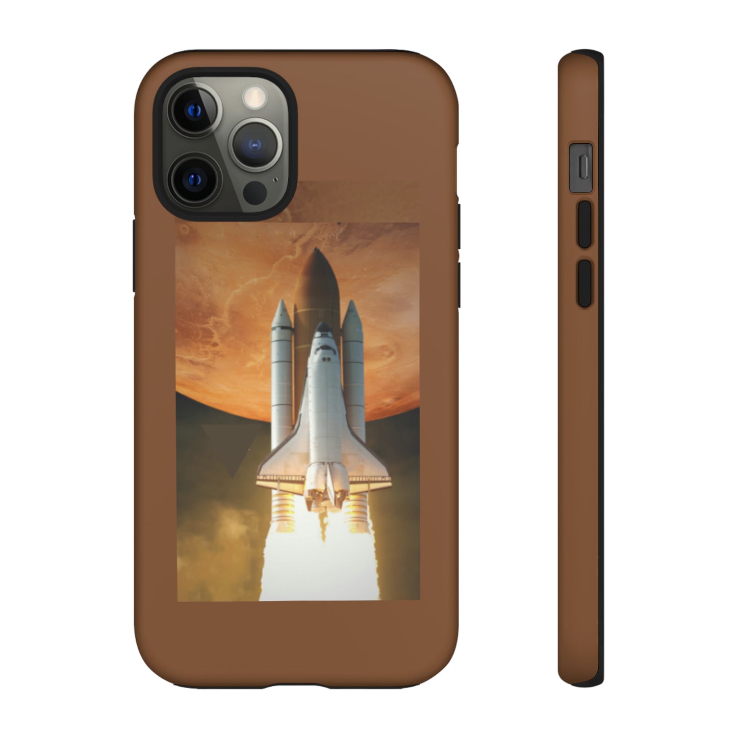 Rocket Man with Light Brown background: 46-Tough Case iPhone series 15 14 13 12 11 X XR XS 8: Google series 7 6 5: Samsung series S23 S22 S21 S20 S10