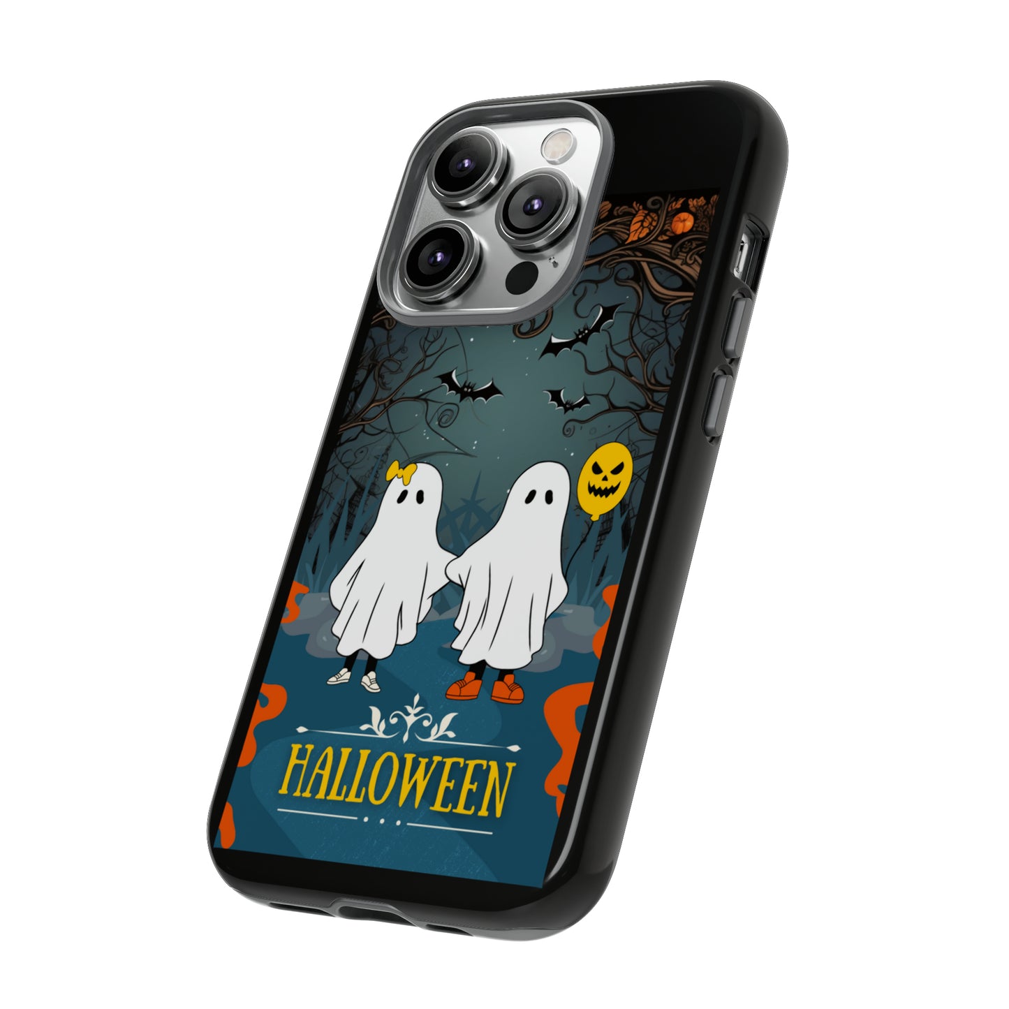 Ghosty with Black background: 46-Tough Case iPhone series 15 14 13 12 11 X XR XS 8: Google series 7 6 5: Samsung series S23 S22 S21 S20 S10