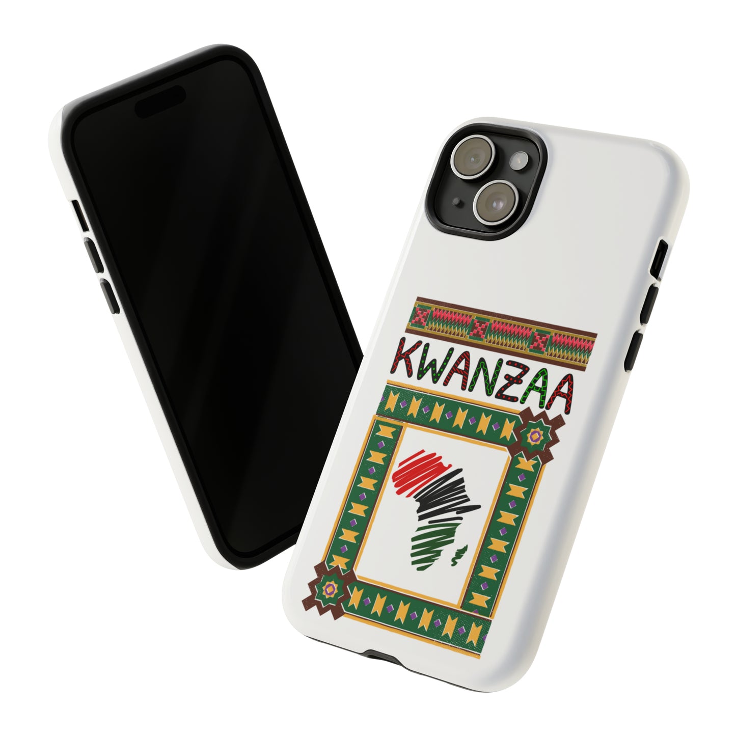 AFRICA KWANZAA: 46-Tough Case iPhone series 15 14 13 12 11 X XR XS 8: Google series 7 6 5: Samsung series S23 S22 S21 S20 S10