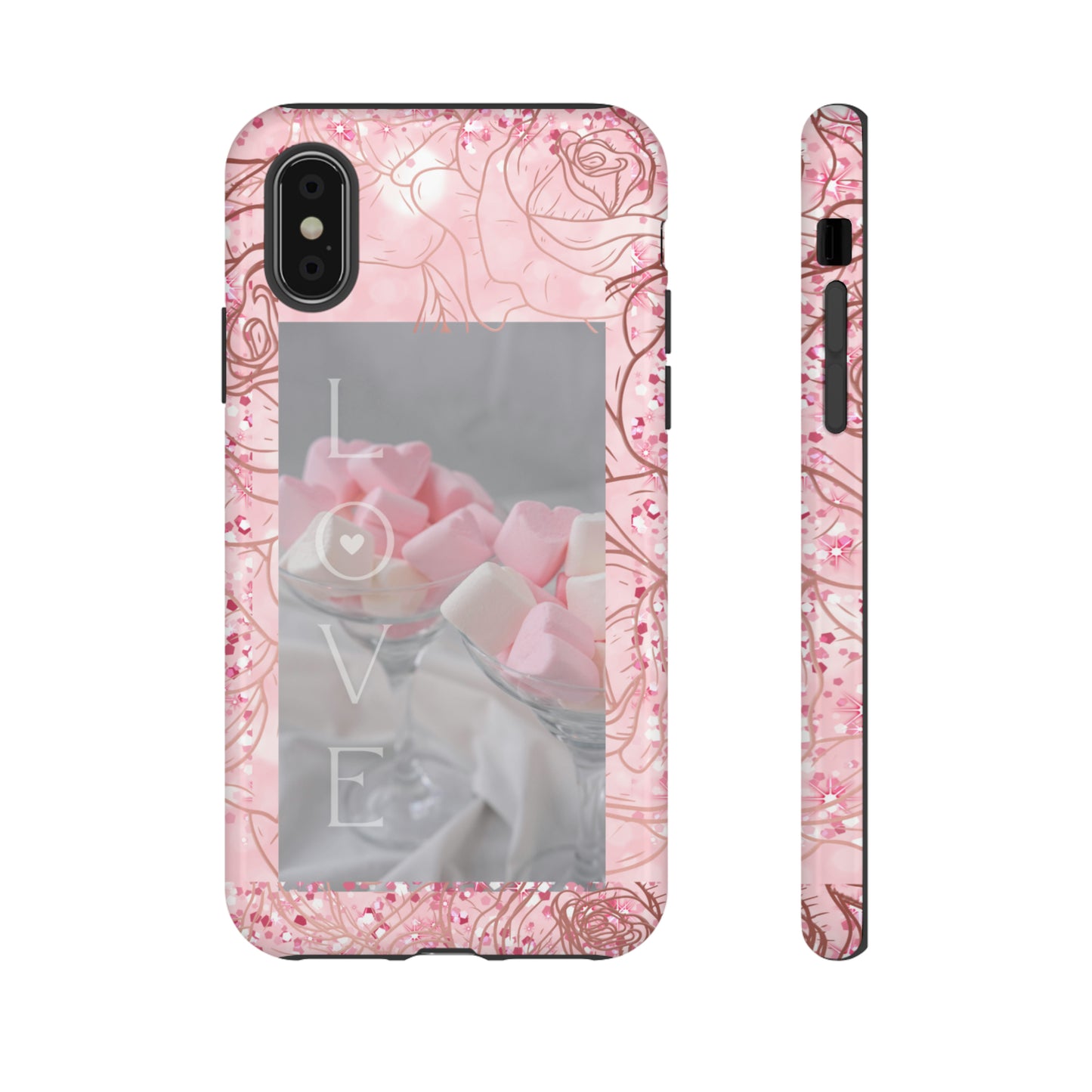 Pink Candy Love: 46-Tough Case iPhone series 15 14 13 12 11 X XR XS 8: Google series 7 6 5: Samsung series S23 S22 S21 S20 S10