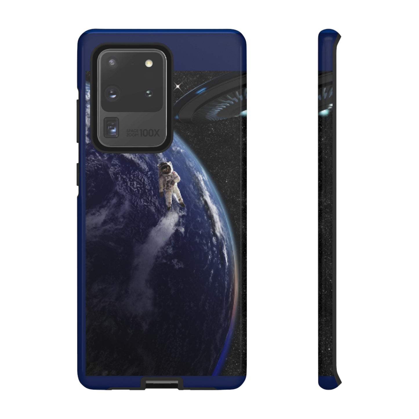 Man In Space with Dark Blue background: 46-Tough Case iPhone series 15 14 13 12 11 X XR XS 8: Google series 7 6 5: Samsung series S23 S22 S21 S20 S10s