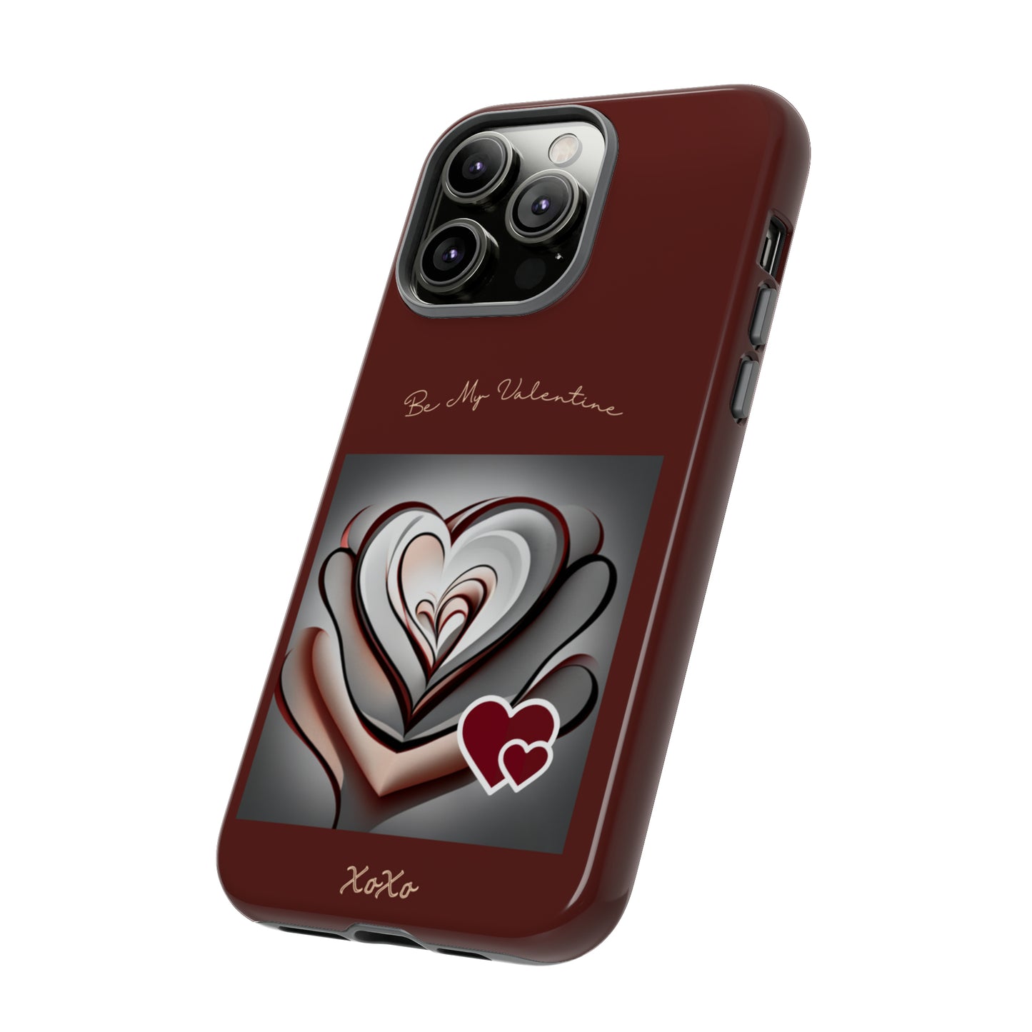 Valentine Triple Heart: 46-Tough Case iPhone series 15 14 13 12 11 X XR XS 8: Google series 7 6 5: Samsung series S23 S22 S21 S20 S10