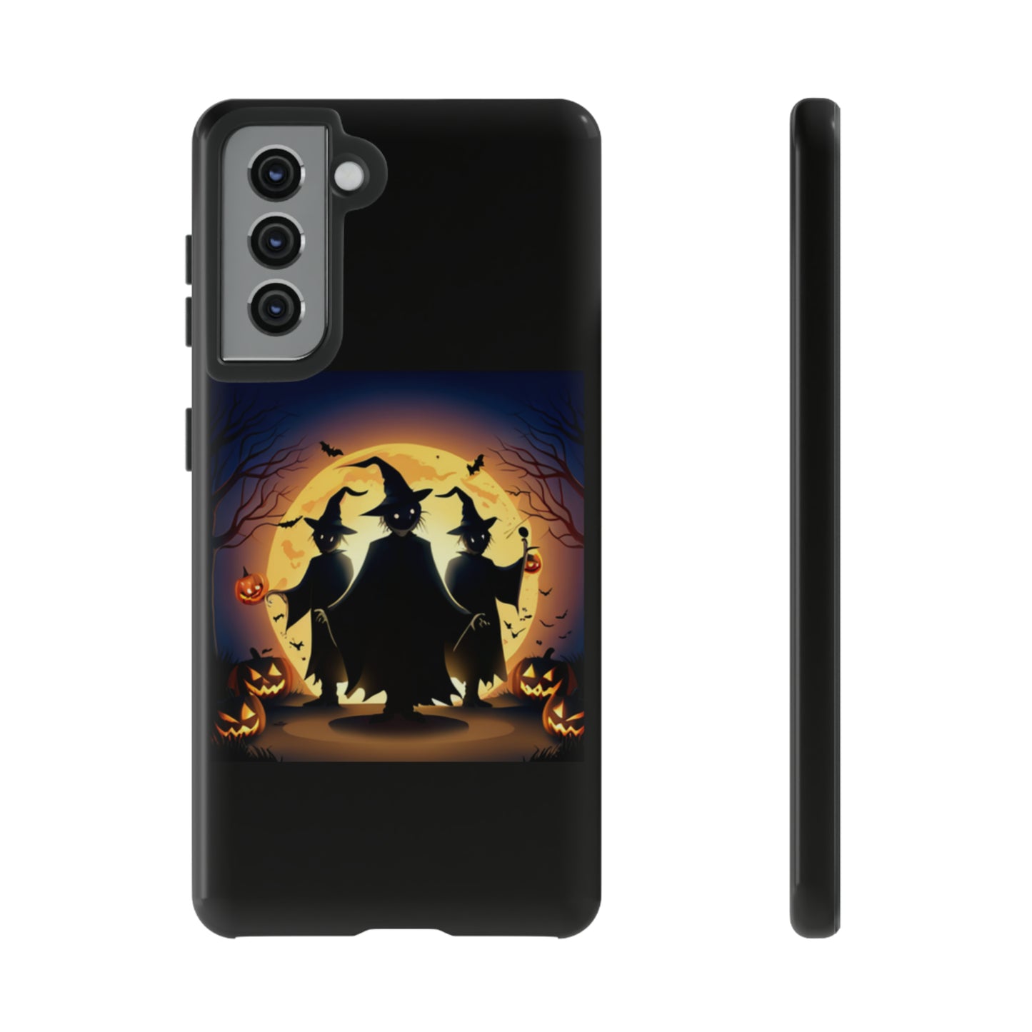 Trick or Treat with black background: 46-Tough Case iPhone series 15 14 13 12 11 X XR XS 8: Google series 7 6 5: Samsung series S23 S22 S21 S20 S10